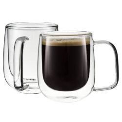 TAZA JARRO DE CAFÉ DOBLE PARED DE VIDRIO - Imagen 2
