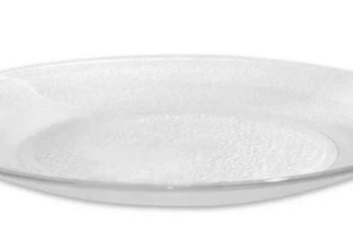 PLATO VIDRIO TRANSPARENTE LLANO