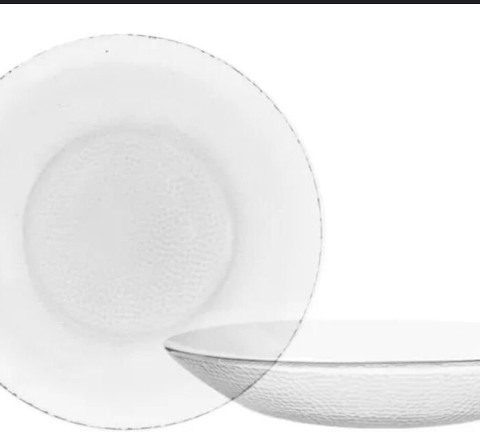 PLATOS VIDRIO TRANSPARENTE HONDOS