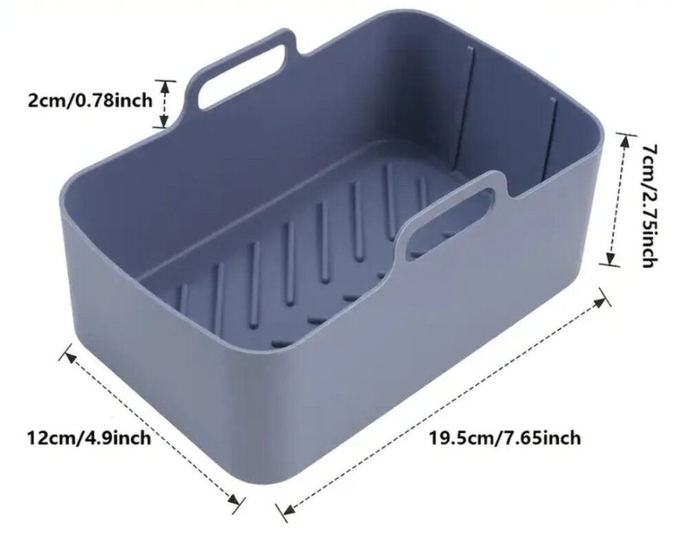 MOLDE SILICONA RECTANGULAR PARA FREIDORA DE AIRE