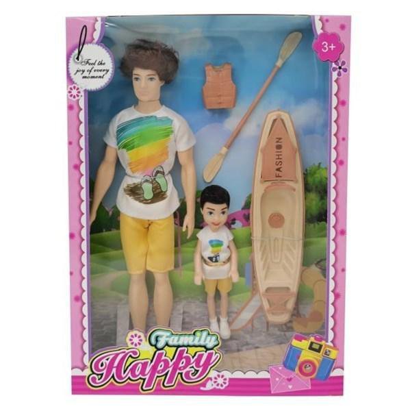 MUÑECO CON NIÑO Y ACCESORIOS