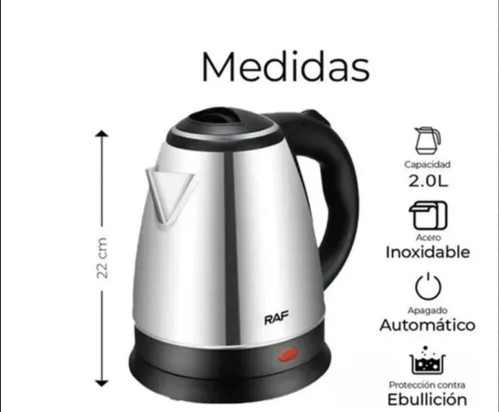 JARRA ELECTRICA ACERO INOX.
CAPACIDAD 2 LT - Imagen 2