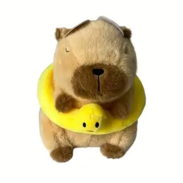 CAPYBARA PELUCHE CON FLOTADOR Y LENTES 23 cm
