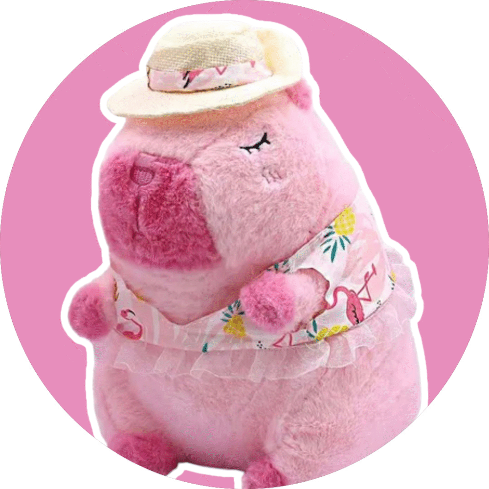CAPYBARA PELUCHE CON SOMBRERO 23 CM