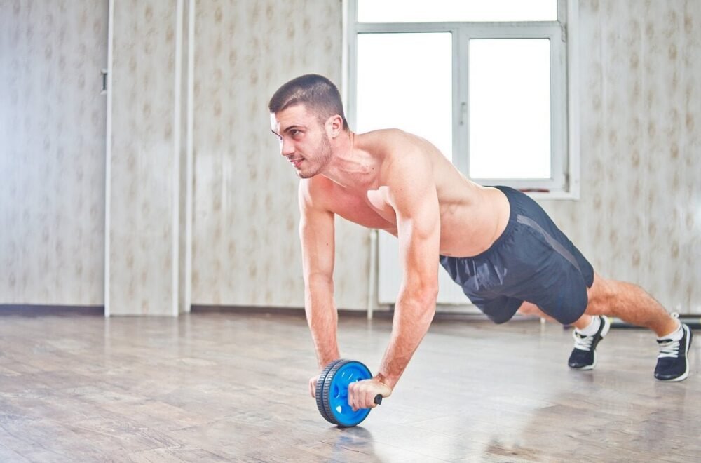 RUEDA PARA ABDOMINALES CON  MINI ALFOMBRA