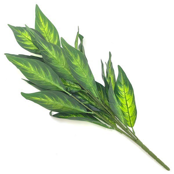 RAMO HOJAS VERDES, 
DIEFFEMBACHIA 71 cm