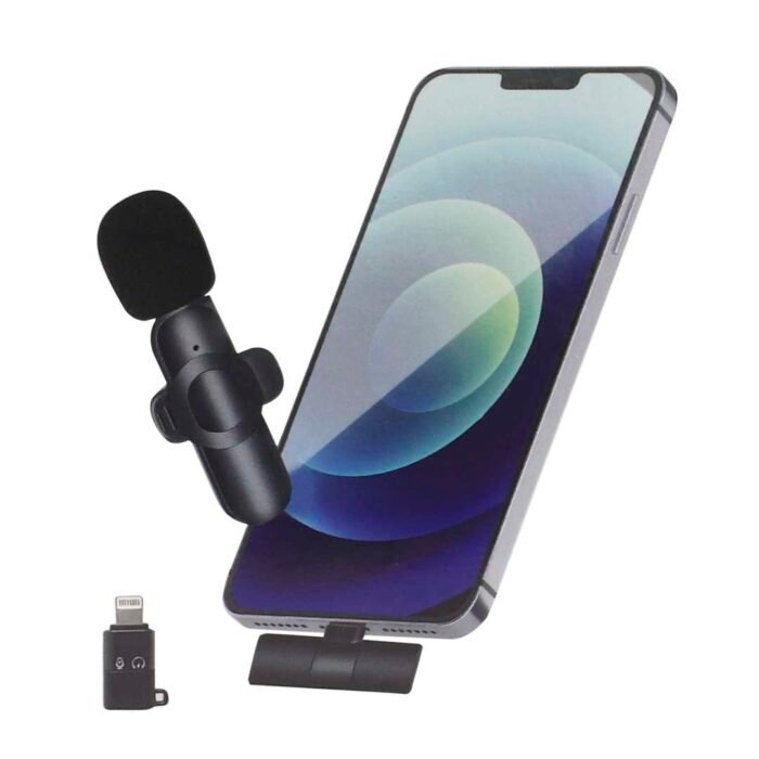 MICRÓFONO INALÁMBRICO SOLAPERO X 2 TIPO C IPHONE