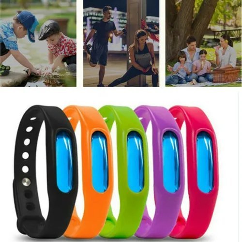 PULSERA ANTIMOSQUITOS EN SILICONA CON CÁPSULA REPELENTE DE MOSQUITOS