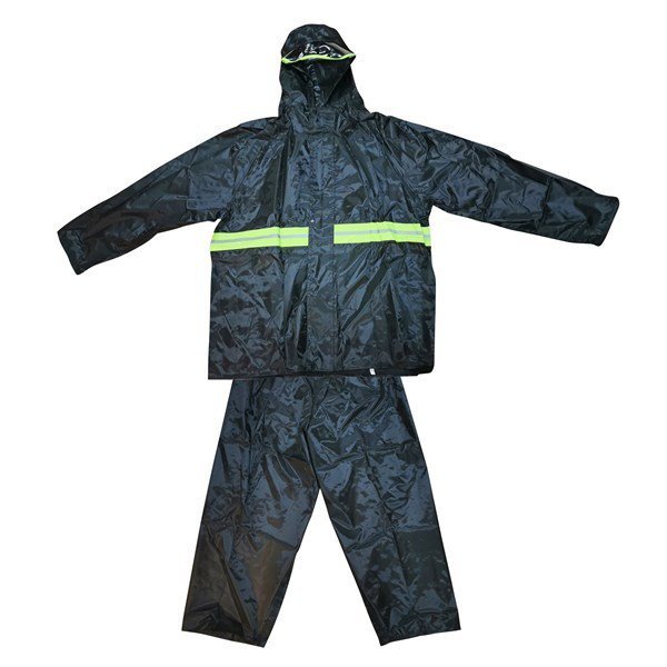 EQUIPO DE LLUVIA 2 PIEZAS CON CINTA REFLECTIVA