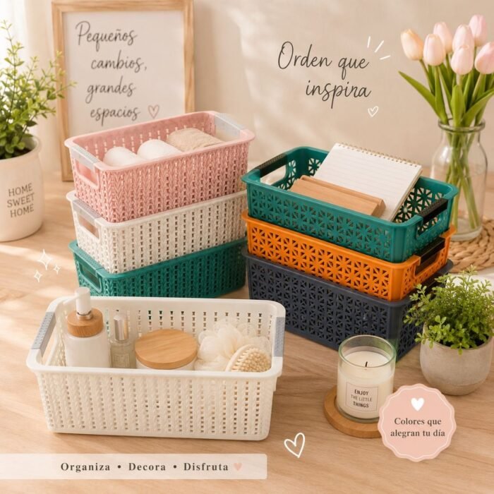 CAJAS ORGANIZADORAS RECTANGULARES SIN TAPA