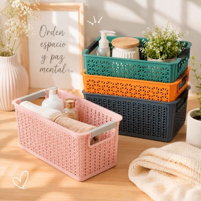 CAJAS ORGANIZADORAS SIN TAPA RECTANGULARES