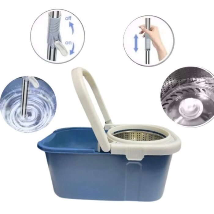BALDE MOPA CENTRIFUGADORA ACERO INOX