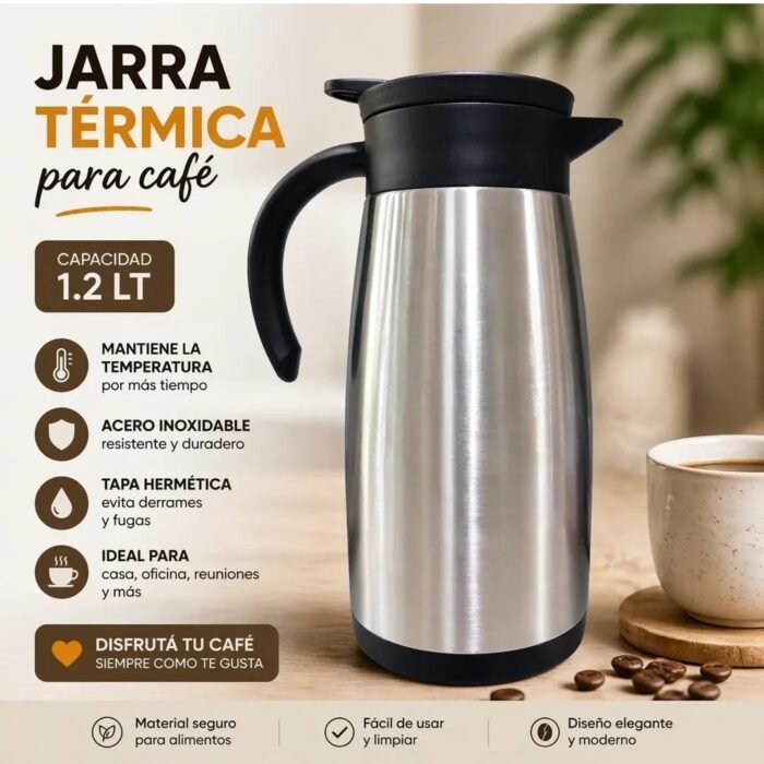JARRA TÉRMICA ACERO INOXIDABLE 1.2 LT