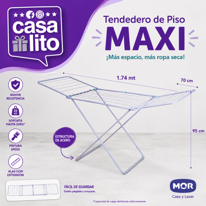 TENDEDERO ROPA MOR GRANDE